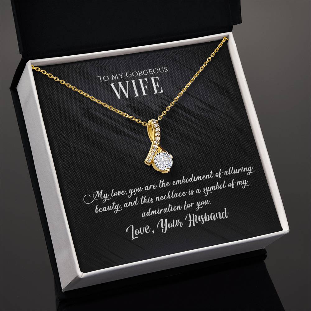 Alluring Beauty Necklace (Yellow & White Gold Variants) to wife