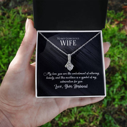 Alluring Beauty Necklace (Yellow & White Gold Variants) to wife