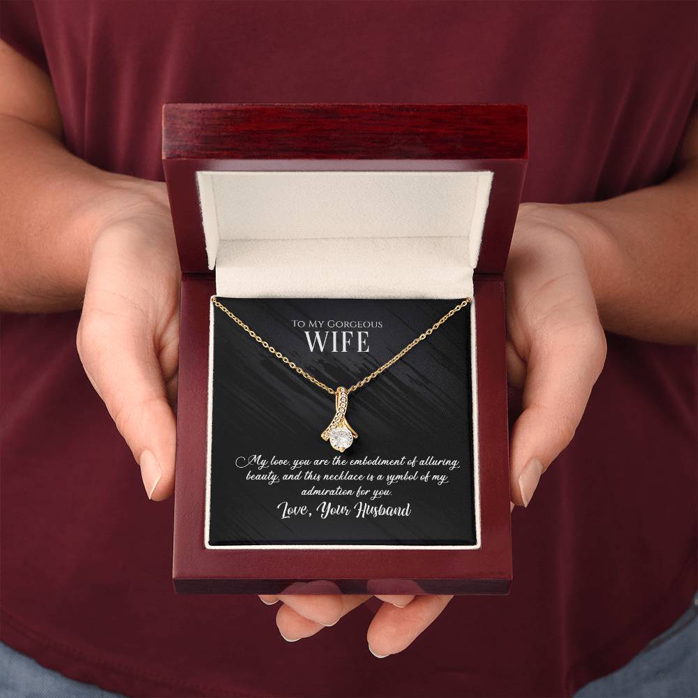 Alluring Beauty Necklace (Yellow & White Gold Variants) to wife