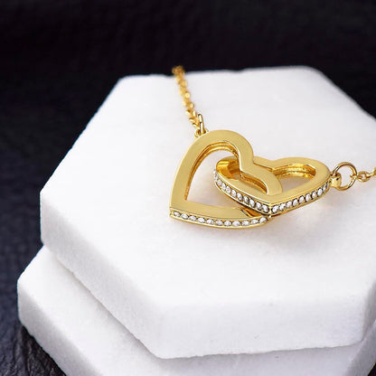 Interlocking Hearts Necklace to soulmate