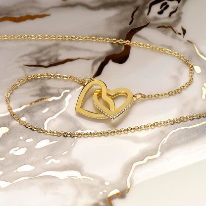 Interlocking Hearts Necklace to soulmate