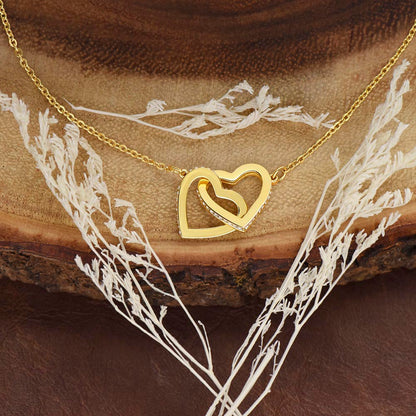 Interlocking Hearts Necklace to soulmate