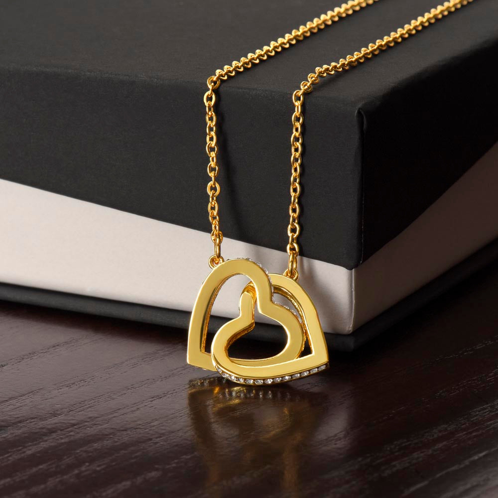 Interlocking Hearts Necklace to soulmate