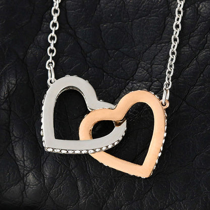 Interlocking Hearts Necklace to soulmate