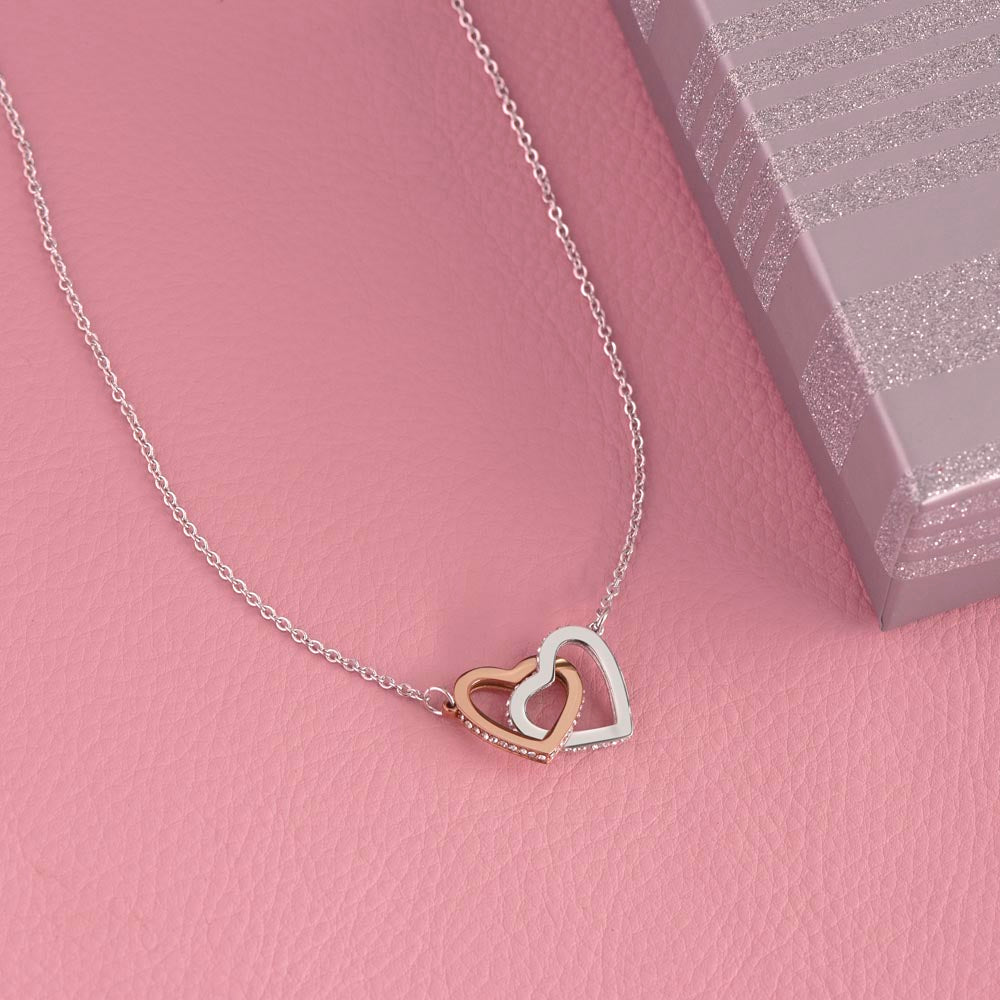 Interlocking Hearts Necklace to soulmate