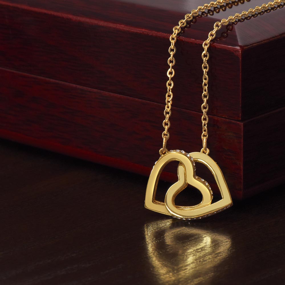 Interlocking Hearts Necklace to soulmate