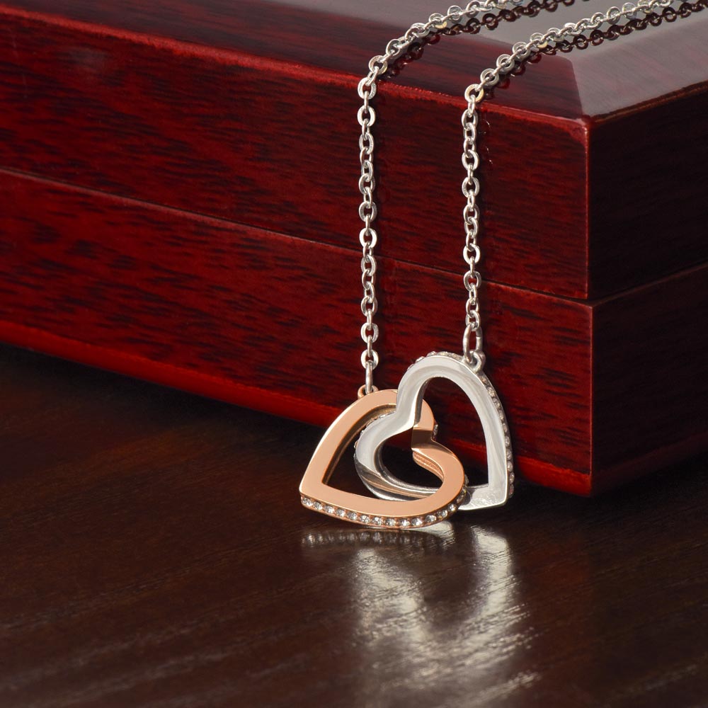 Interlocking Hearts Necklace to soulmate