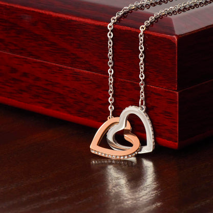 Interlocking Hearts Necklace to soulmate